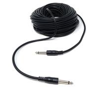 GOTHICANA BY EMP20 M 6,35 Mm 1/4"" Ts Mono Jack Vers Jack Plug Lead Pour Guitare, Amplificateurs, Instruments De Musique, Haut-Parleurs, Câble De Microphone Extrémités Droites, Noir 65 Pieds