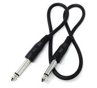 GOTHICANA BY EMP20 M 6,35 Mm 1/4"" Ts Mono Jack Vers Jack Plug Lead Pour Guitare, Amplificateurs, Instruments De Musique, Haut-Parleurs, Câble De Microphone Extrémités Droites, Noir 65 Pieds
