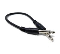 GOTHICANA BY EMP20 M 6,35 Mm 1/4"" Ts Mono Jack Vers Jack Plug Lead Pour Guitare, Amplificateurs, Instruments De Musique, Haut-Parleurs, Câble De Microphone Extrémités Droites, Noir 65 Pieds
