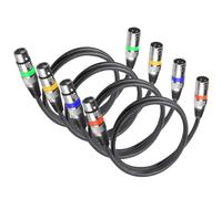 GOTHICANA BY EMP4Pack Câble Dmx 3 Broches 3M Cables Xlr Male Femelle, Lot Xlr Cable Dmx 3M Cable Contrôleur Dmx Plug Xlr Audio Connector 3 Pins, Câble Xlr To Xlr Fiche Pour Microphone Fil Xlr Ou Cabl