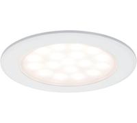 GOTHICANA BY EMP99921 Éclairage Meubles Led Spots Encastrés Rond Incl. 2X2,5W Éclair. Placard Blanc Dép. Éclair. Armoire Alu., Plastique Lampe Cuisine 3000K