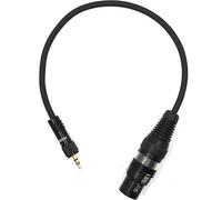 GOTHICANA BY EMPAdaptateur Pour Câble Micro 30Cm Mini Jack 3.5Mm Vers Xlr 3 Broches Femelle Pour Caméra Dslr Dslm Prise Plaquée Or 0.3M - Sc-Ak600-Mf-0030 (Male <> Femelle)