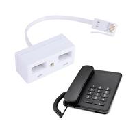 GOTHICANA BY EMPAdaptateur Rj11 Vers Bt, Répartiteur De Prise Téléphonique Bt À 2 Voies, Câble D'Extension De Téléphone, Prise Bt Master Socket, Répartiteur De Prise 2 Voies, Répartiteurs Téléphoniqu