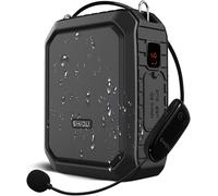 GOTHICANA BY EMPAmplificateur De Voix Sans Fil Haut-Parleur Bluetooth Système De Sonorisation Portable Étanche 18W Avec Casque Micro Sans Fil Uhf Pour Amplificateur De Voix Pour Classe Guide Touristi