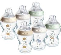 Gothicana By Empbiberons, Biberon Anti-Colique Natural Start, Étang, 260ml, Tétine Imitant La Forme Du Sein Pour Une Prise En Bouche Naturelle, Lot De 6