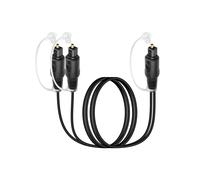 GOTHICANA BY EMPCâble Optique Audio Numérique, Câble Optique Toslink 1 Mâle À 2 Mâle Pour Tv, Dvd, Hdtv, Maison, Barre De Son, Amplificateur 1M/3.28Ft