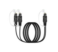 GOTHICANA BY EMPCâble Optique Audio Numérique, Câble Optique Toslink 1 Mâle À 2 Mâle Pour Tv, Dvd, Hdtv, Maison, Barre De Son, Amplificateur 1.5M/4.92Ft