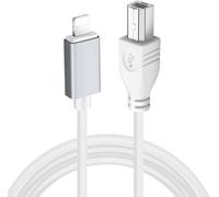 GOTHICANA BY EMPCâble Usb Type-B Vers Midi 1,5 M Câble Usb Otg Compatible Avec Iphone, Appareils Ios, Contrôleur Midi, Instrument De Musique Électronique, Clavier Midi, Interface Audio, Microphone Us