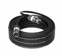 GOTHICANA BY EMPCâble Xlr De Qualité Supérieure - Câble De Microphone Symétrique - 15 M - 1 Pièce - Fiche Xlr 3 Broches Vers Femelle - Câble De Microphone Dmx Pour Enregistrement En Studio Et Product