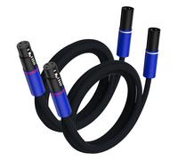 GOTHICANA BY EMPCâble Xlr Haut De Gamme - Câble Audio Symétrique À 3 Broches - 1 Paire De Câbles Symétriques Mâle/Femelle - Pour Haut-Parleurs De Moniteur, Enceintes De Table De Mixage, Microphones D