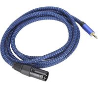 GOTHICANA BY EMPCâble Xlr Mâle À Mâle, Câble De Microphone Xlr 3,5 Mm 1/8 Pouce, Cordon Audio D'Interconnexion De Signal Équilibré, Pour Téléphones, Ordinateurs, Etc.(Jd6044-2M)