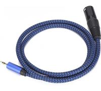 GOTHICANA BY EMPCâble Xlr Mâle À Mâle, Câble De Microphone Xlr 3,5 Mm 1/8 Pouce, Cordon Audio D'Interconnexion De Signal Équilibré, Pour Téléphones, Ordinateurs, Etc.(Jd6044-2M)