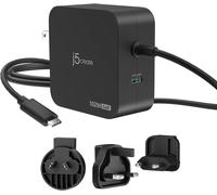 GOTHICANA BY EMPChargeur 102W Gan Usb-C À 2 Ports Avec Adaptateur De Voyage Eu/Uk/Us/Au, Compatible Avec Macbook Pro/Air, Iphone 16/15, Ipad, Galaxy S24 (Jup25102V)