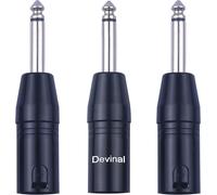GOTHICANA BY EMPConnecteur Audio Asymétrique Xlr Mâle Vers Prise Ts Mono Mâle De 6,35 Mm Vers Xlr Pour Amplificateurs, Instruments, Etc. [3 Mètres]