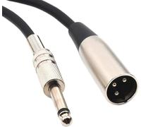 GOTHICANA BY EMPConnecteur Audio Asymétrique Xlr Mâle Vers Prise Ts Mono Mâle De 6,35 Mm Vers Xlr Pour Amplificateurs, Instruments, Etc. [3 Mètres]
