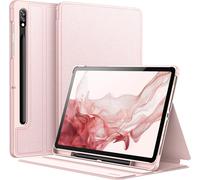 Gothicana By Empcoque Pour Samsung Galaxy Tab S8 2022/S7 2020 11 Pouces Avec S Pen Porte-Stylet, Fine Folio Protecteur Tablette Housse Étui, Multi-Angle Affichage (Pinkgold)
