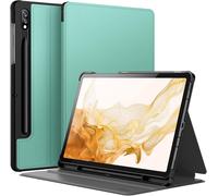 Gothicana By Empcoque Pour Samsung Galaxy Tab S8 2022/S7 2020 11 Pouces Avec S Pen Porte-Stylet, Fine Folio Protecteur Tablette Housse Étui, Multi-Angle Affichage (Vert)