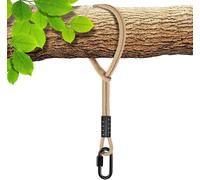 Gothicana By Empcorde De Balançoire Avec Mousqueton, 120cm Hamac Arbre Sangle Arbre Suspension Materiel Chaise Fauteuil Suspendu Fixation Kit Jusqu'à 2500lbs, 10mm Diamètre, Naturel