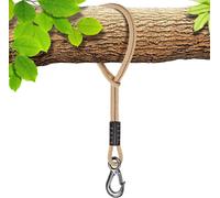 Gothicana By Empcorde De Hamac, 100cm Sangle De Balançoire Avec Crochet (400lbs) Arbre Suspension Materiel En Polyester Fauteuil Suspendu Fixation Kit, Jusqu'à 2500lbs, 10mm De Diamètre, Naturel