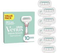 Gothicana By Empdeluxe Smooth Sensitive Lot De 10 Lames De Rechange Pour Rasoir Femme Avec Lame 5 Fois Pour Un Ra Lisse Et Durable