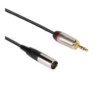GOTHICANA BY EMPFasient Prise Mâle 3,5 Mm 1/8 ""À 3 Broches Mini Câble Audio Xlr Mâle Pour Appareil Photo Équipement De Photographie Interface Microphone - 1 Mètre/3,3 Pieds