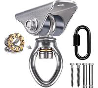 Gothicana By Empfixation Balancoire Plafond, Crochet Plafond Lourds Acier Inoxydable Vis Pivotante 360 Kit De Suspension For Yoga Rope/Aerial Hoop/Wood/Concrete Suspension Kit, 1600lbs