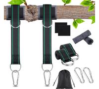 Gothicana By Empfixation Pour Balançoire - 900 Kg - 2 Sangles De Hamac De 150 Cm X 5 Cm Avec Anneaux En D - Corde Pour Hamac - Sac De Rangement
