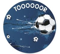 GOTHICANA BY EMPFootball Design Mouse Pad I Ø 22 Cm Round I Standard Size Non-Slip Mouse Pad I For Boys Cool I Dv653