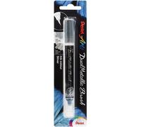 Gothicana By Empgfh-D8st Dual Metallic Brush Lot De 8 Stylos Pinceaux Remplis D'encre Pailletée Changeante En Fibres De Nylon Selon La Couleur Du Papier