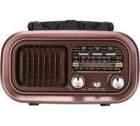 GOTHICANA BY EMPHaut-Parleur Bluetooth Rétro Radio Vintage, Radio Am Fm Bluetooth 3 Bandes Avec Style Classique À L'Ancienne, Haut-Parleur Radio Vintage Portable Multifonctionnel Pour Intérieur Et(Rx