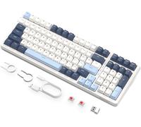 GOTHICANA BY EMPK8 Clavier De Jeu Mécanique Sans Fil À Échange À Chaud, Clavier Filaire Rétroéclairé Rgb, Commutateur Rouge, Bluetooth/2,4 Ghz/Usb-C Tri Mode Avec Batterie 4000 Mah Pour Mac/Win ¿ Ble