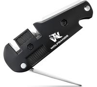 Gothicana By Empklingendoktor 5 In 1 - Premium Pocket Klingenschärfer & Survival Tool - Geeignet Für Die Gängigsten Klingenarten Sowie Wellenschliff Schärfer - Perfektes Outdoor Zubehör