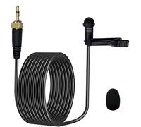 GOTHICANA BY EMPLavalier Lapel Microphone 3,5 Mm Pour Système Sans Fil Pour Sennheiser Bodypack Transmetteur Unidirectionnel Condensateur Lapel Mic Parfait Pour Youtube, Interview, Podcast, 1,5 M