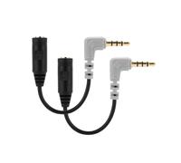 GOTHICANA BY EMPLot De 2 Câbles De Microphone Sc4 De Rechange, Adaptateur Trs 3,5 Mm Vers Trrs Pour Connecter Les Smartphones, Tablettes Avec Rode Videomic Go, Videomicro Et Boya Mic Lavalier Microph