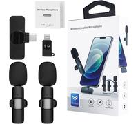 GOTHICANA BY EMPLot De 2 Microphones Cravate Sans Fil Pour Enregistrement Vidéo, Tiktok, Youtube, Vlogging, Diffusion En Direct ¿ Son Cristallin