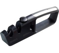 Gothicana By Empmasterclass 3-In-1 Adjustable Kitchen Knife Sharpener With Scissor Blade Sharpener, In Gift Box, Black, 25 X 4 X 8 Cm