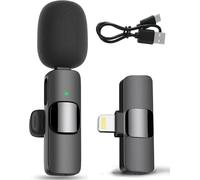 GOTHICANA BY EMPMicro Cravate Sans Fil Pour Iphone -Mini Microphone Portable À Revers Lightning Clip-On Sans Fil Pour Tiktok,Youtube,Vidéo,Interview,Facebook,Twitter- Réduction Du Bruit, Plug-Play
