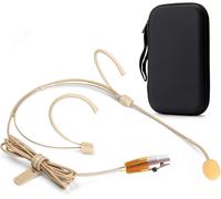 GOTHICANA BY EMPMicrophone Serre-Tête Microphone De Tête Tour D'Oreille Compatible Avec Akg Samson Émetteur Sans Fil - Unidirectionnel Condenseur Microphone - Prise Mini Xlr Ta3F
