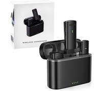 GOTHICANA BY EMPMini Wireless Lavalier Microphone For Iphone Plug & Play Intelligent Noise Reduction Wireless Microphone For Video Recording, Vlog, Interview, 7H Battery, 20M Transmission