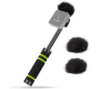 GOTHICANA BY EMPPoignée Micro Dji - Interview Adaptateur De Micro Main Sans Fil, Support Micro Cravate Pour Dji Mic 2, Rode Wireless Go Ii, Wireless Me/Pro Avec Bonnette Micro, Handle Dji Pour Interv