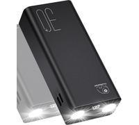 GOTHICANA BY EMPPower Bank 30 000 Mah : Charge Rapide Pd 22,5 W, Batterie Externe Avec Lampe De Poche, Grande Capacité Et 3 Sorties Et 2 Entrées Radio Avec