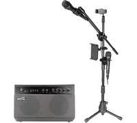 GOTHICANA BY EMPPremium Performer Machine À Karaoké Bluetooth 100 W Et Système De Sonorisation Avec Deux Microphones De Karaoké