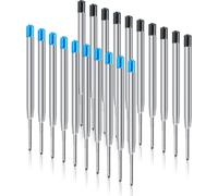 Gothicana By Emprecharges De Stylo À Bille, 20pcs Recharge Stylo Bille, Recharges À Encre Universelles Longueur 9.9 Cm, Pointe Moyenne 1.0 Mm Compatible Avec Stylos À Bille Parker (8 Bleu+8 Noir+ 4 R