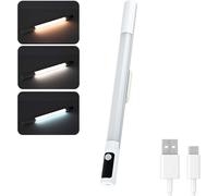 GOTHICANA BY EMPReglette Led Cuisine 38Cm, Lampe Led Rechargeable Par Usb Et Dimmable, Avec Écran Lcd,Détecteur De Mouvement, 3 Modes De Fonctionnement, 3 Températures De Couleur, Pour La Cuisine, La