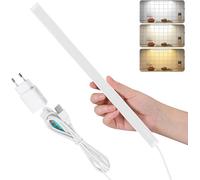 GOTHICANA BY EMPRéglette Led Pour Cuisine Ou Atelier, Lampe De Placard Dimmable À 3 Couleurs Chaude/Froid/Naturelle, Lumière Led Avec Prise, 8 * 308 * 17.5Mm