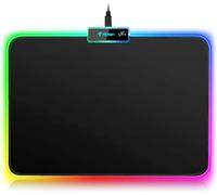 GOTHICANA BY EMPRgb Gaming Mouse Pad - 336 X 245 X 3Mm Led Mouse Pad With Non-Slip Rubber Base, Soft Mouse Pad For Macbook, Pc, Laptop, Office (Black)