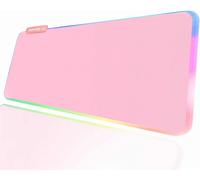 GOTHICANA BY EMPRgb Led Gaming Mouse Pad Pink Large Desk Mat Non-Slip Rubber Desk Mat Xl Xxl Pink Large Gaming Mouse Pad For Gamers 800X300Mm P1-1
