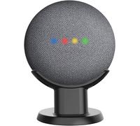 GOTHICANA BY EMPSupport Table Et Bureau Pour Google Home Mini, Nest Mini - Support De Montage De Bureau, Etui De Sécurité Compact Dans La Cuisine, La Salle De Bain Et La Chambre À Coucher (Noir)