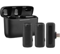 GOTHICANA BY EMPSystème De Microphone Sans Fil Ulanzi J12 Avec 1 Récepteur Et 2 Microphones Portée De Transmission De 20 M Batterie Intégrée Avec Étui De Charge Prise De Type C