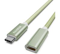 GOTHICANA BY EMPTech Câble D'Extension Usb C Mâle Vers Femelle 5 A Charge Et Synchronisation Pour Station D'Accueil M1 Mac Book Pro Chargeur Sans Fil Dell Xps Surface Book Vert 1 M